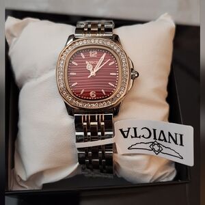 Invicta Women’s 2‑Tone Stainless Steel– Model 69389 Red Striated Dial MSRP $275